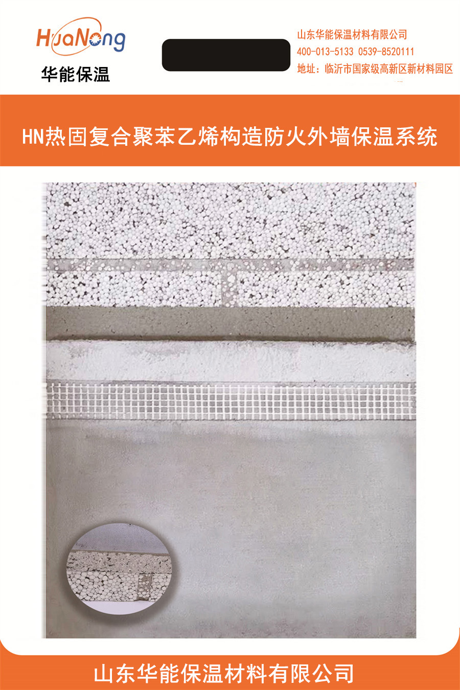 HN熱固復合聚苯乙烯構(gòu)造防火保溫板